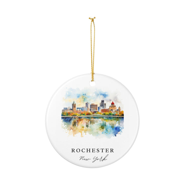 Rochester NY Ornament: Unique Rochester Souvenir, Rochester NY Xmas Decor, and Authentic Rochester NY Gift