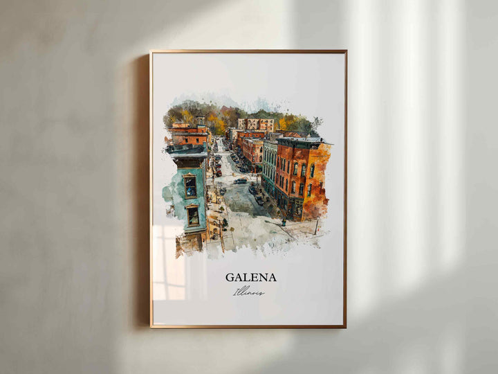 Galena, Illinois – Watercolor Art Print