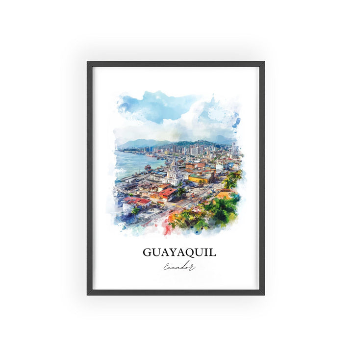 Guayaquil, Ecuador – Watercolor Art Print