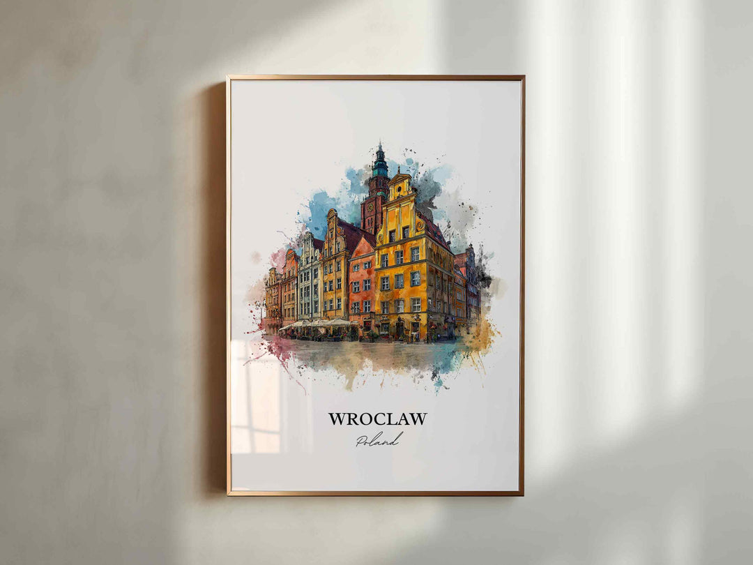 Wroclaw, Poland – Watercolor Art Print