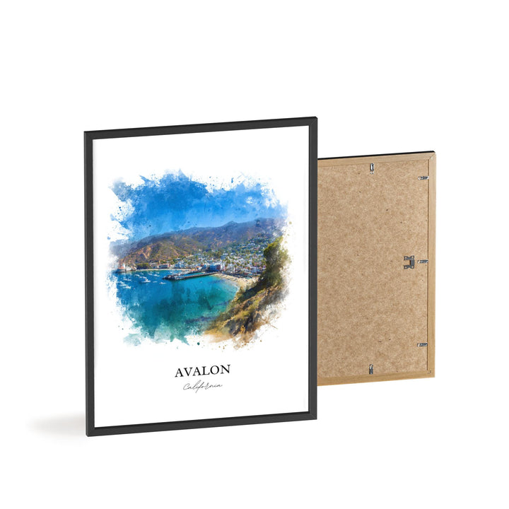 Avalon, California – Watercolor Art Print