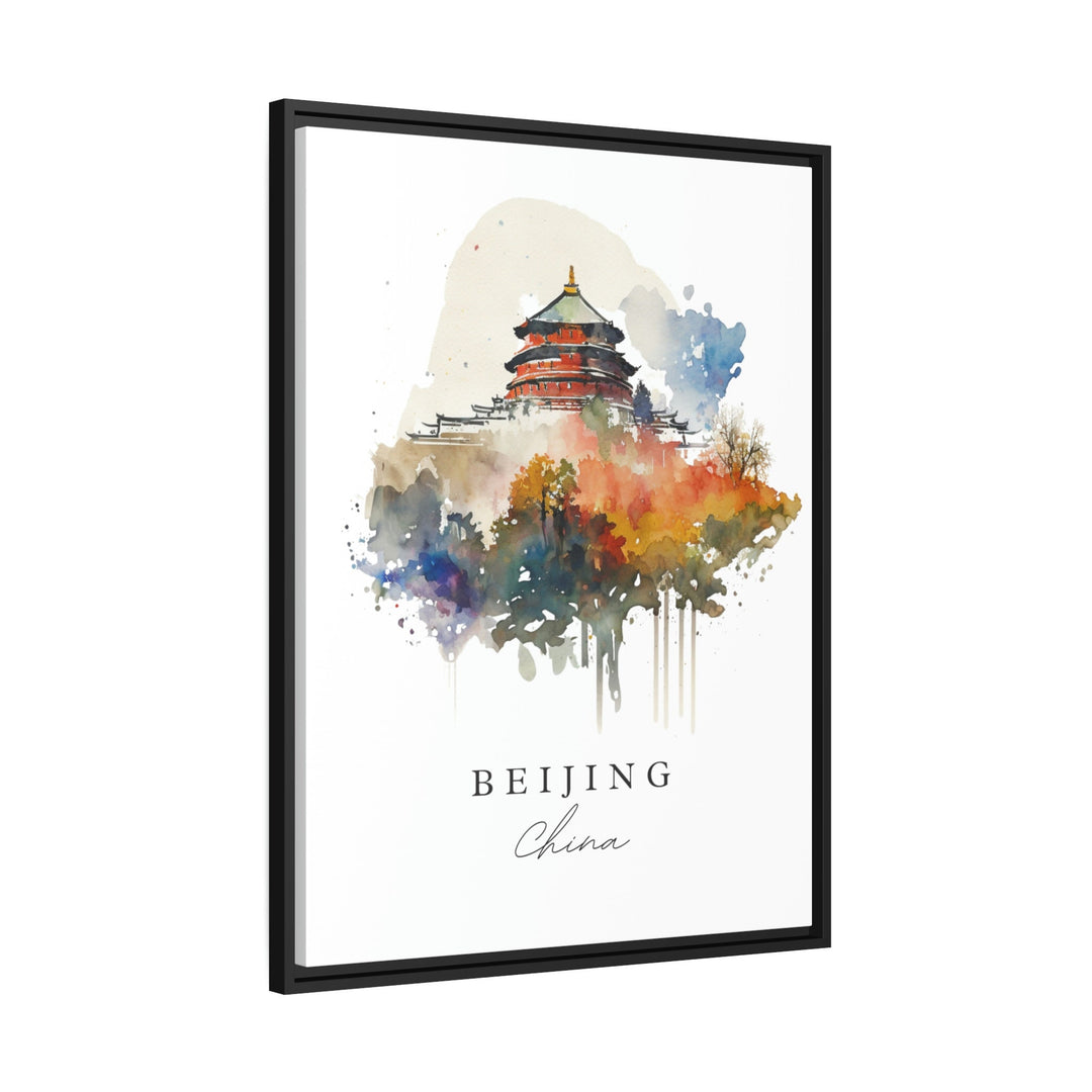 Beijing China Watercolor Wall Art, China Print, Beijing Skyline Art, Beijing Gift, China Prints, China Wall Art, China Souvenir