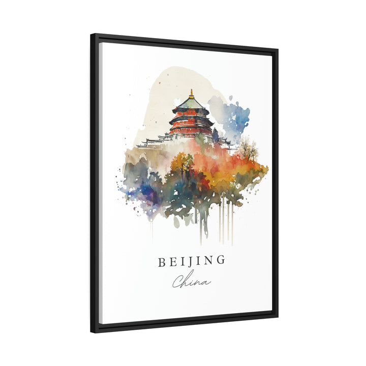 Beijing China Watercolor Wall Art, China Print, Beijing Skyline Art, Beijing Gift, China Prints, China Wall Art, China Souvenir