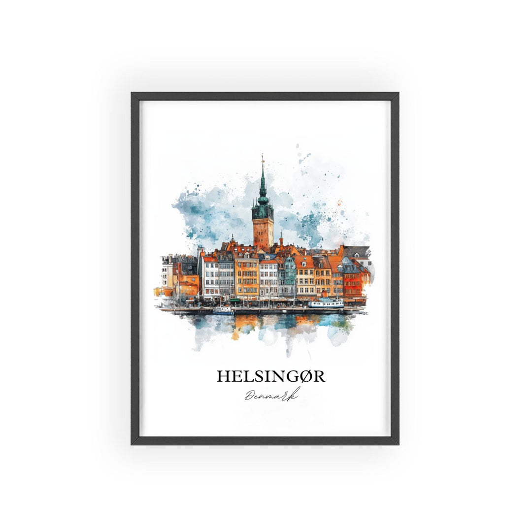 Helsingør, Denmark – Watercolor Art Print