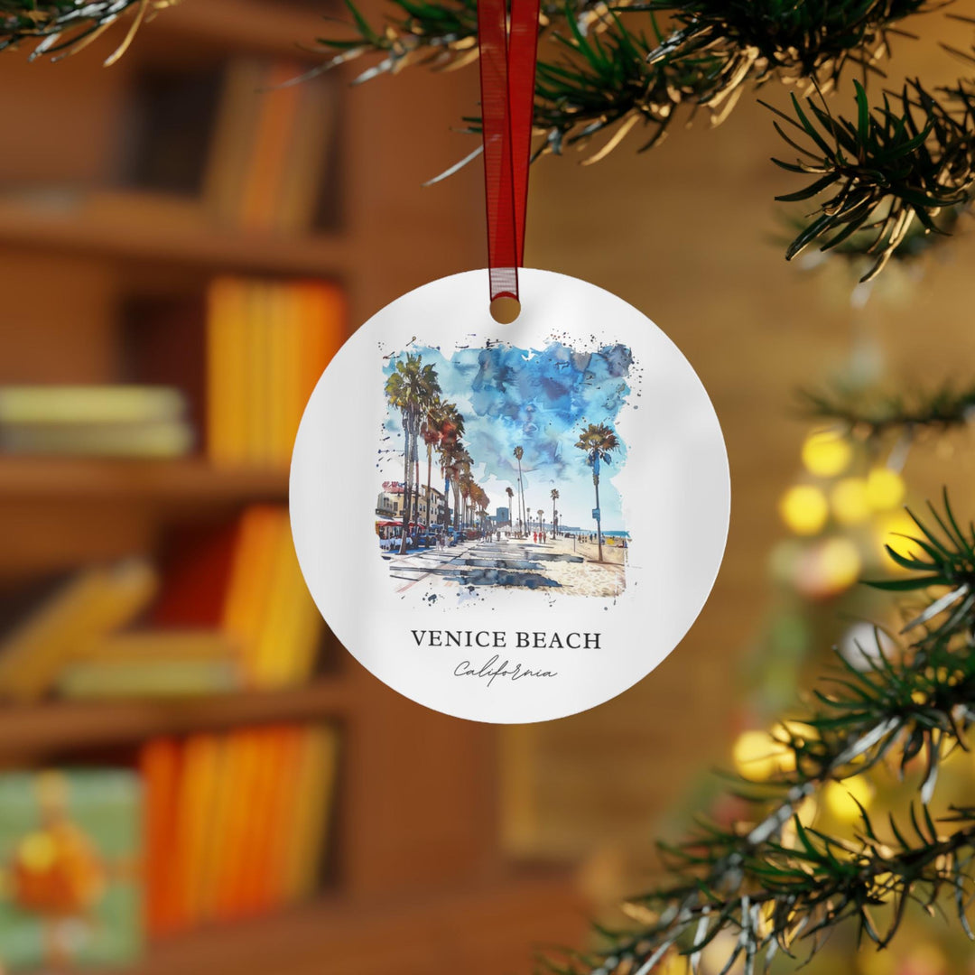 Venice Beach CA Ornament: Unique Venice Beach Souvenir, Venice Beach Xmas Decor, and Authentic Venice Beach CA Gift