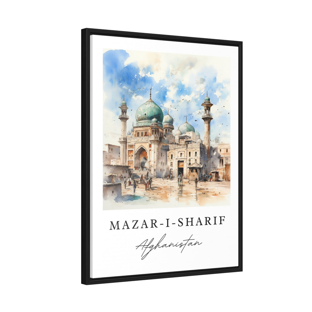 Mazar-I-Sharif wall art - Afghanistan, Mosque poster print, Mazar-I-Sharif gift, Birthday present, Custom Text, Perfect Gift