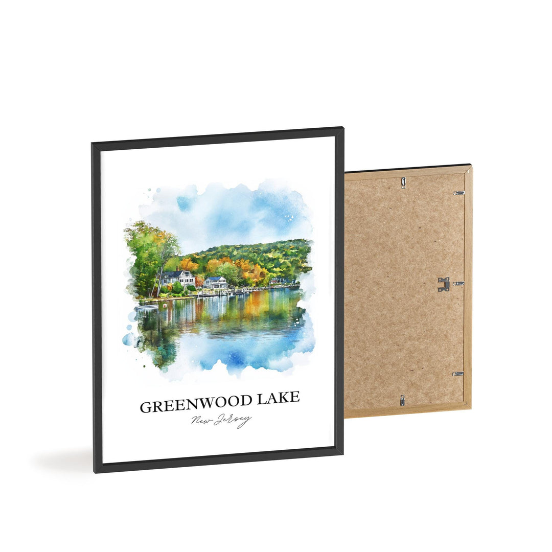 Greenwood Lake Wall Art, Orange County NY Print, Greenwood Lake Artwork, Greenwood Lake Gift, Travel Print, Travel Poster, Housewarming Gift