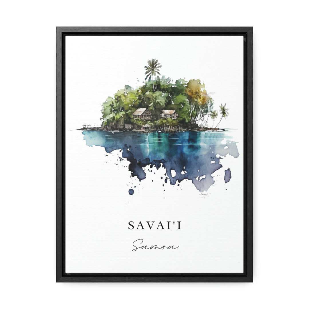 Samoa traditional travel art - Vavaii, Samoa poster, Wedding gift, Birthday present, Custom Text, Personalised Gift