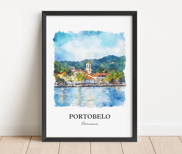 Portobelo, Panama – Watercolor Art Print