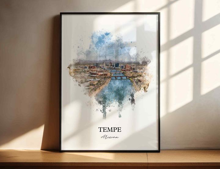 Tempe, Arizona – Watercolor Art Print