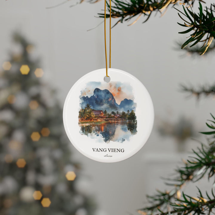 Vang Vieng Ornament: Unique Laos Souvenir, Laos Xmas Decor, and Authentic Vang Vieng Gift
