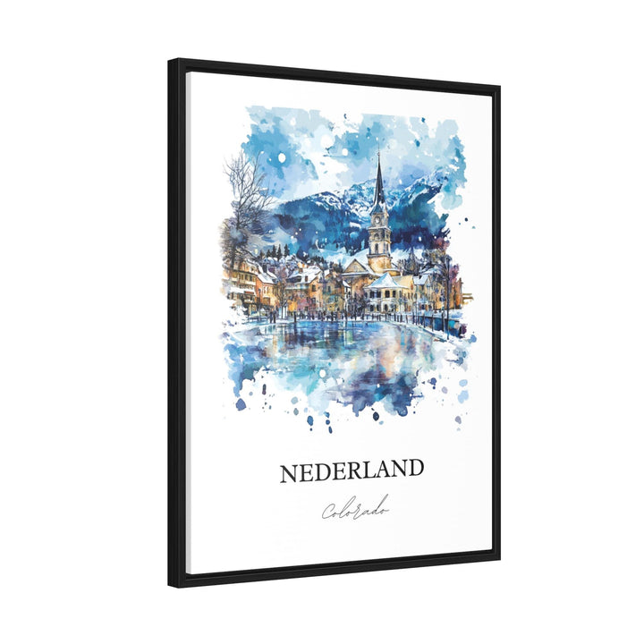 Nederland CO Wall Art, Boulder County Print, Nederland CO Watercolor Art, Barker Meadow Gift, Travel Print, Travel Poster, Housewarming Gift