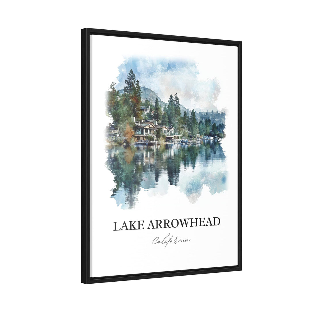 Lake Arrowhead Wall Art, San Bernardino Print, Lake Arrowhead Artwork, Lake Arrowhead Gift, Travel Print, Travel Poster, Housewarming Gift