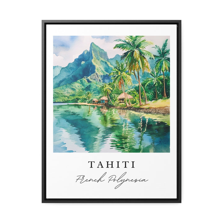 Tahiti wall art - French Polynesia, Tahiti print, Tahiti Wedding gift, French Polynesia Birthday present, Custom Text, Perfect Gift