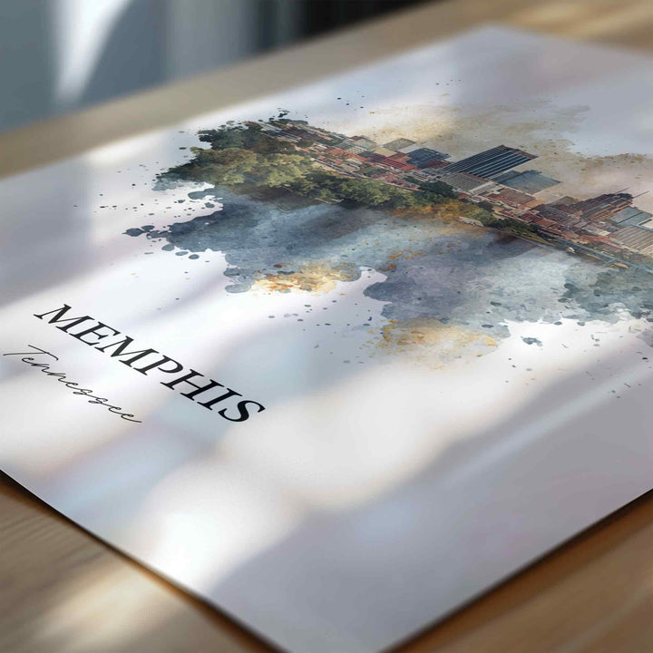 Memphis, Tennessee – Watercolor Art Print