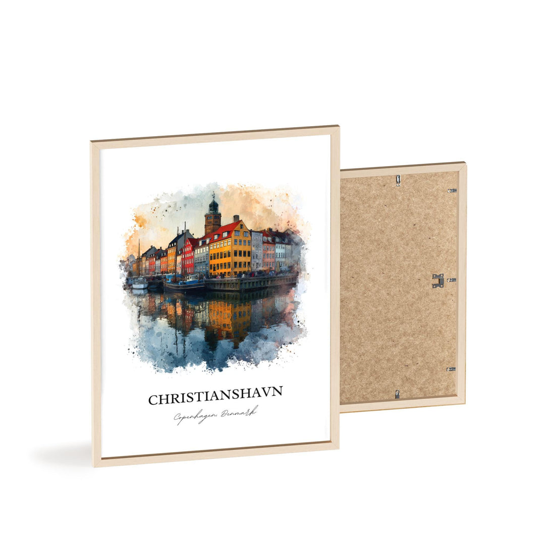 Christianshavn, Denmark – Watercolor Art Print