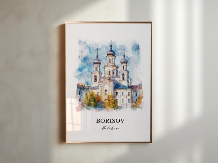 Borisov, Belarus – Watercolor Art Print