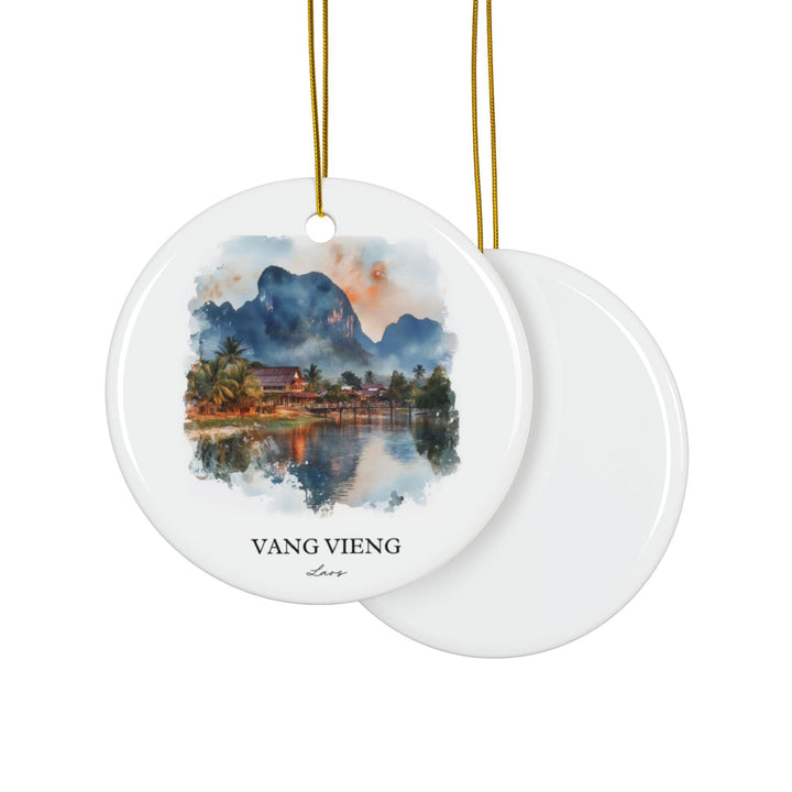 Vang Vieng Ornament: Unique Laos Souvenir, Laos Xmas Decor, and Authentic Vang Vieng Gift