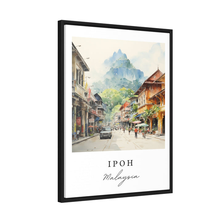 Ipoh Malaysia Wall Art, Ipoh Print, Ipoh Watercolor Art, Ipoh Malaysia Gift,