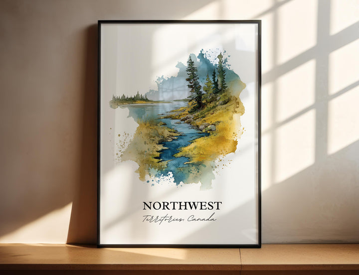 Yellowknife, Canada – Watercolor Art Print