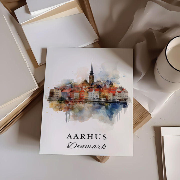 Aarhus Wall Art - Denmark Print