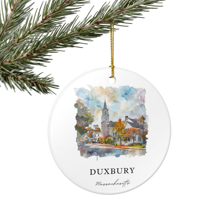 Duxbury MA Ornament: Unique Duxbury MA Souvenir, Massachusetts Xmas Decor, and Authentic Duxbury MA Gift