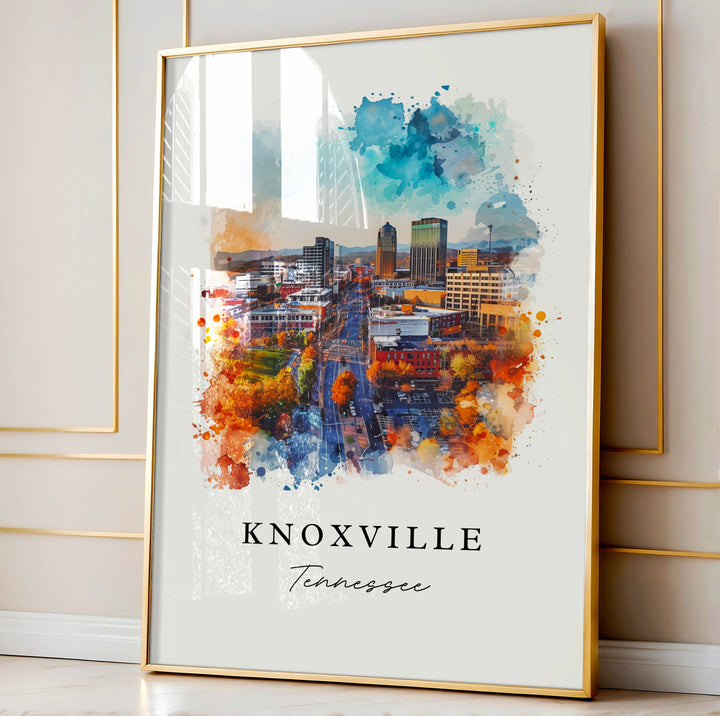 Knoxville TN wall art - Tennessee, Knoxville print, Knoxville Wedding gift, Birthday present, Custom Text, Perfect Gift