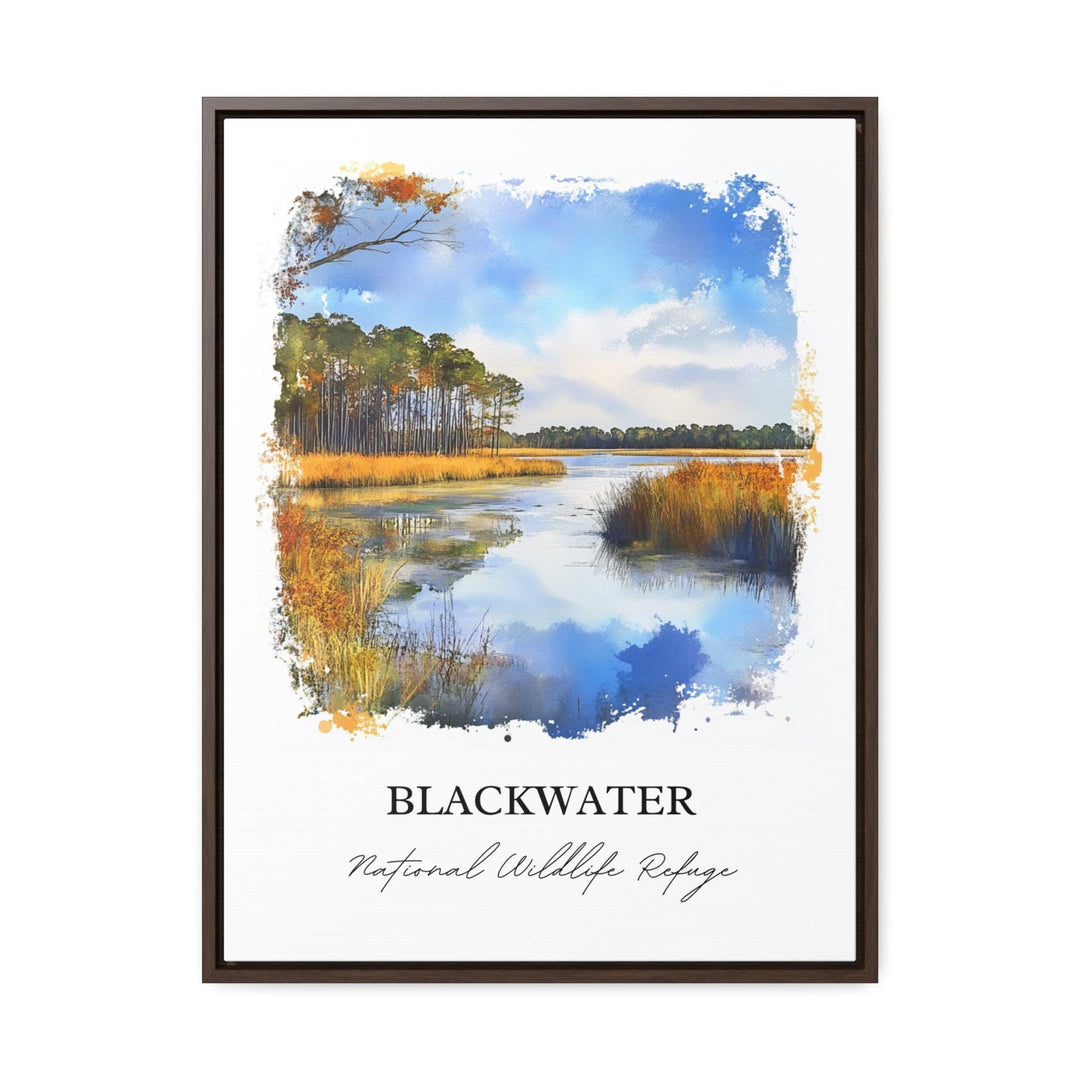 Blackwater National Refuge Wall Art, Cambridge MD Print, Maryland Watercolor, Maryland Gift, Travel Print, Travel Poster, Housewarming Gift