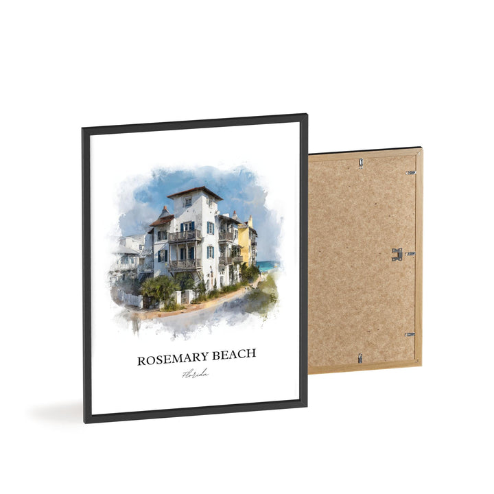 Rosemary Beach, Florida – Watercolor Art Print