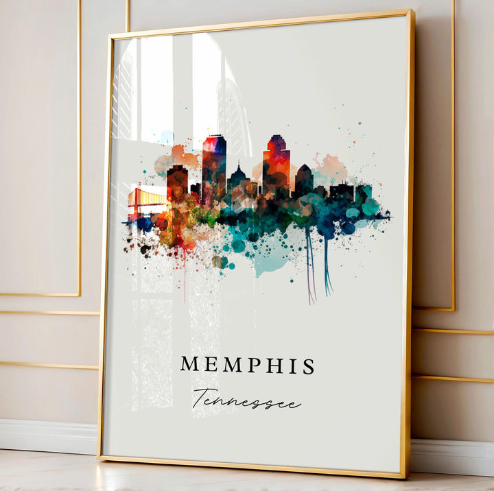 Memphis TN wall art - Tennessee, Memphis poster, Memphis Wedding gift, Memphis Tennessee Birthday present, Custom Text, Personalised Gift