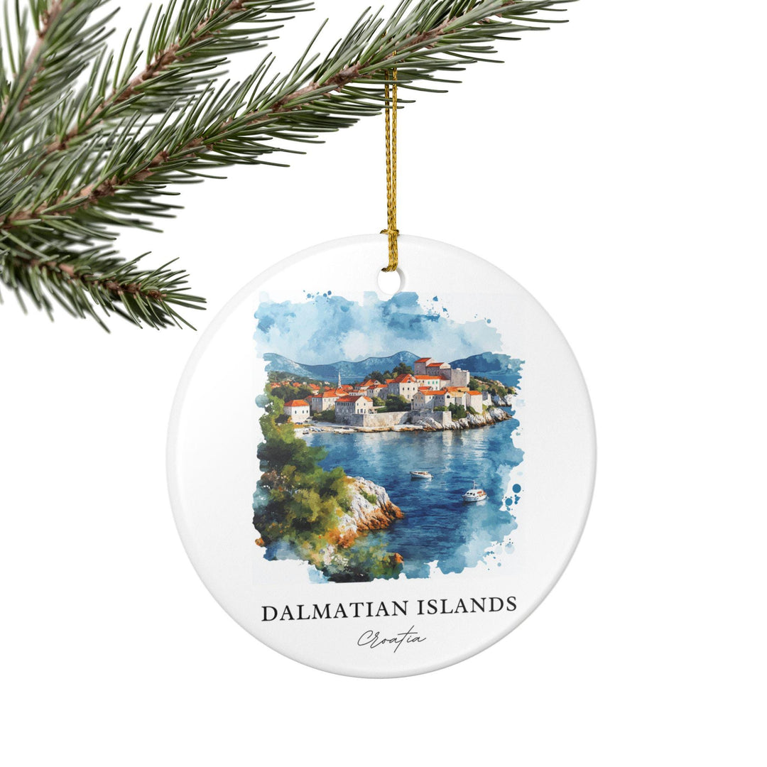 Dalmatian Islands Ornament: Unique Croatia Souvenir, Croatia Xmas Decor, and Authentic Dalmatian Islands Gift