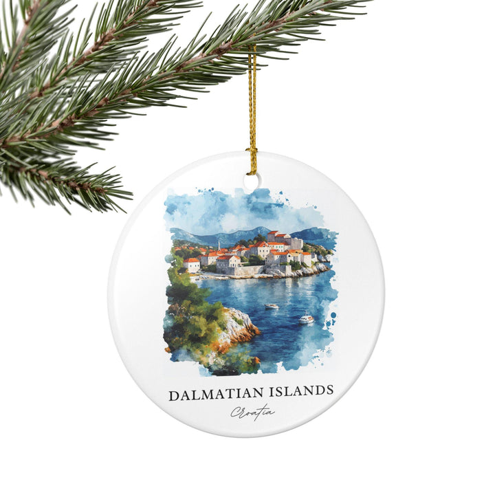 Dalmatian Islands Ornament: Unique Croatia Souvenir, Croatia Xmas Decor, and Authentic Dalmatian Islands Gift