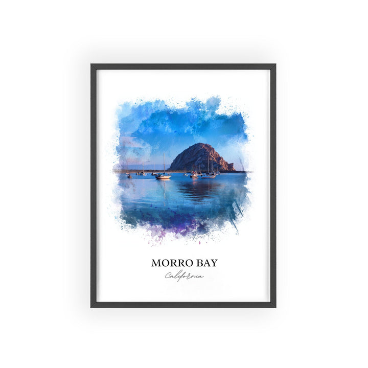 Morro Bay, CA – Watercolor Art Print
