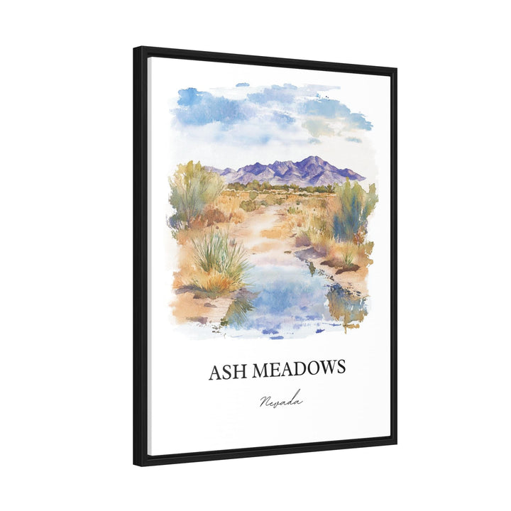 Ash Meadows NV Wall Art, Nye County Print, Nevada Watercolor Art, Ash Meadows Gift, Travel Print, Travel Poster, Housewarming Gift