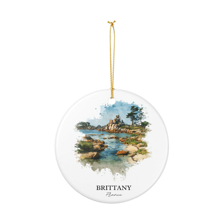Brittany France Ornament: Unique Brittany France Souvenir, France Xmas Decor, and Authentic Brittany Region Gift