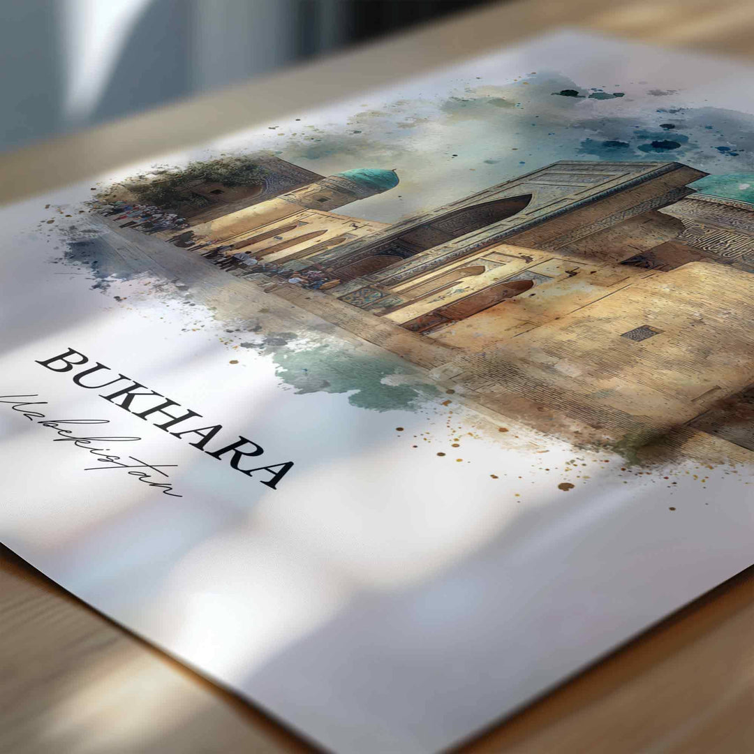 Bukhara, Uzbekistan – Watercolor Art Print