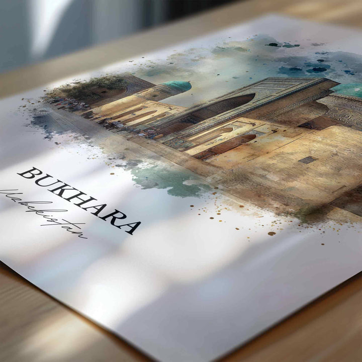 Bukhara, Uzbekistan – Watercolor Art Print