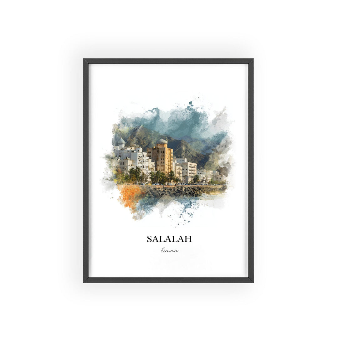 Salalah, Oman – Watercolor Art Print