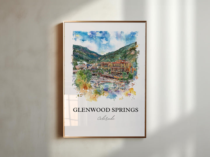 Glenwood Springs Art, White River National Forest Print, Colorado Art, Glenwood Springs Gift, Travel Print, Travel Poster, Housewarming Gift