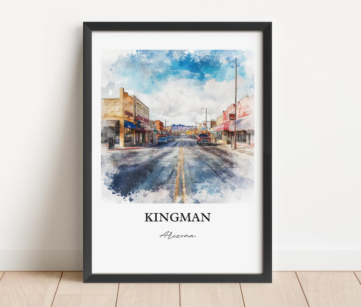 Kingman AZ Wall Art - Arizona Print