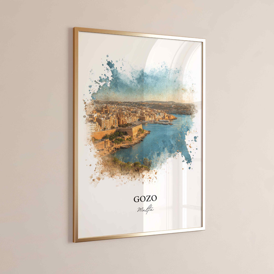 Gozo, Malta – Watercolor Art Print