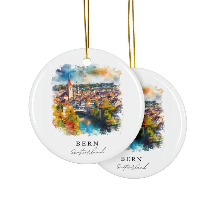 Bern Switzerland Ornament: Unique Bern Souvenir, Bern Xmas Decor, and Authentic Bern Switzerland Gift