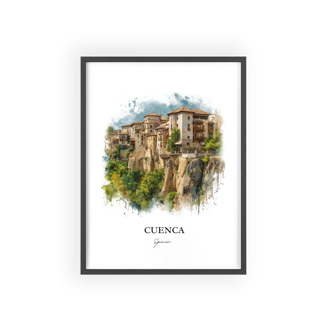 Cuenca, Spain – Watercolor Art Print