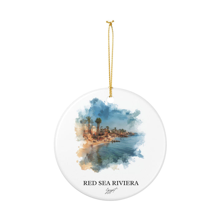 Red Sea Riviera Ornament: Unique Egypt Souvenir, Egypt Xmas Decor, and Authentic Red Sea Riviera Gift