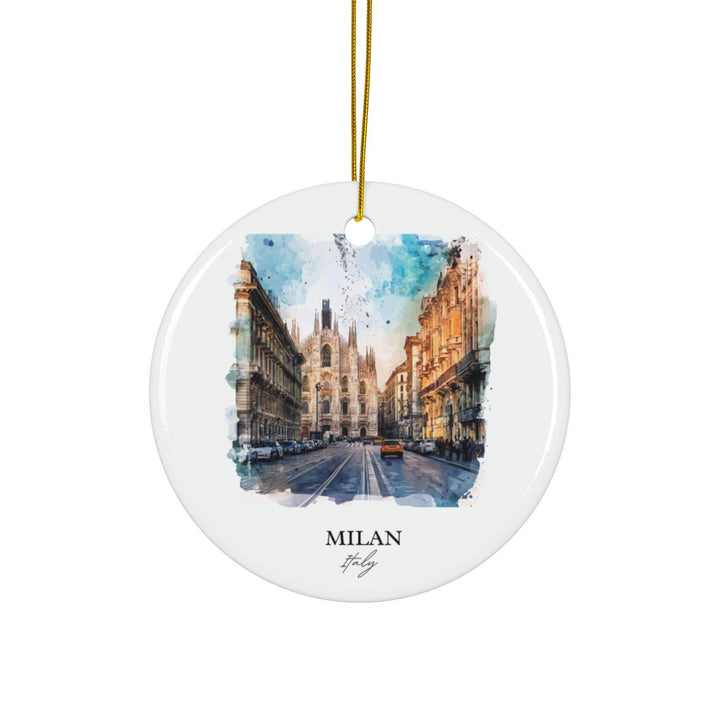 Milan Italy Ornament: Unique Milan Souvenir, Milan Xmas Decor, and Authentic Milan Italy Gift