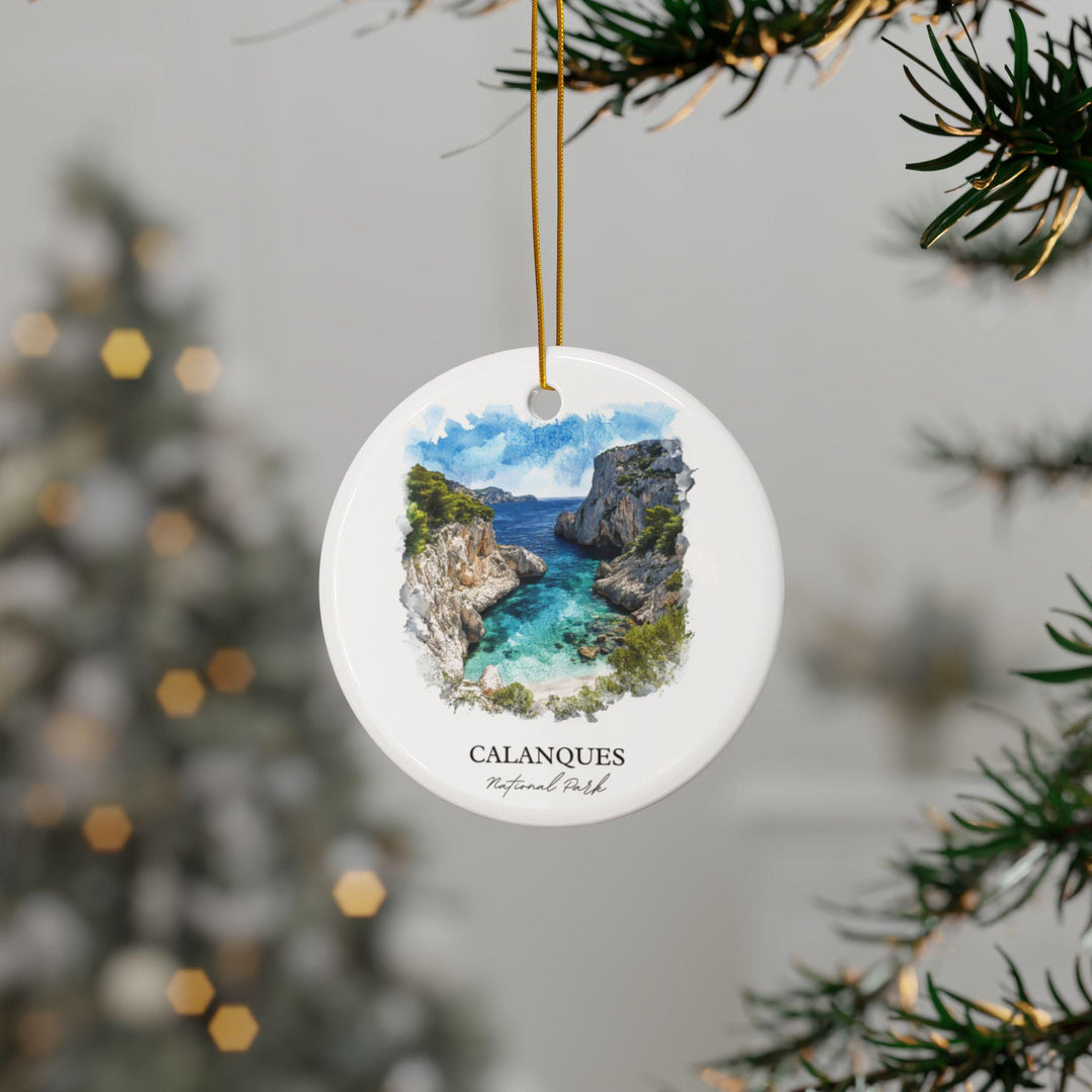 Calanques Ornament: Unique Marseille Souvenir, Calanques Xmas Decor, and Authentic Massif des Calanques Gift