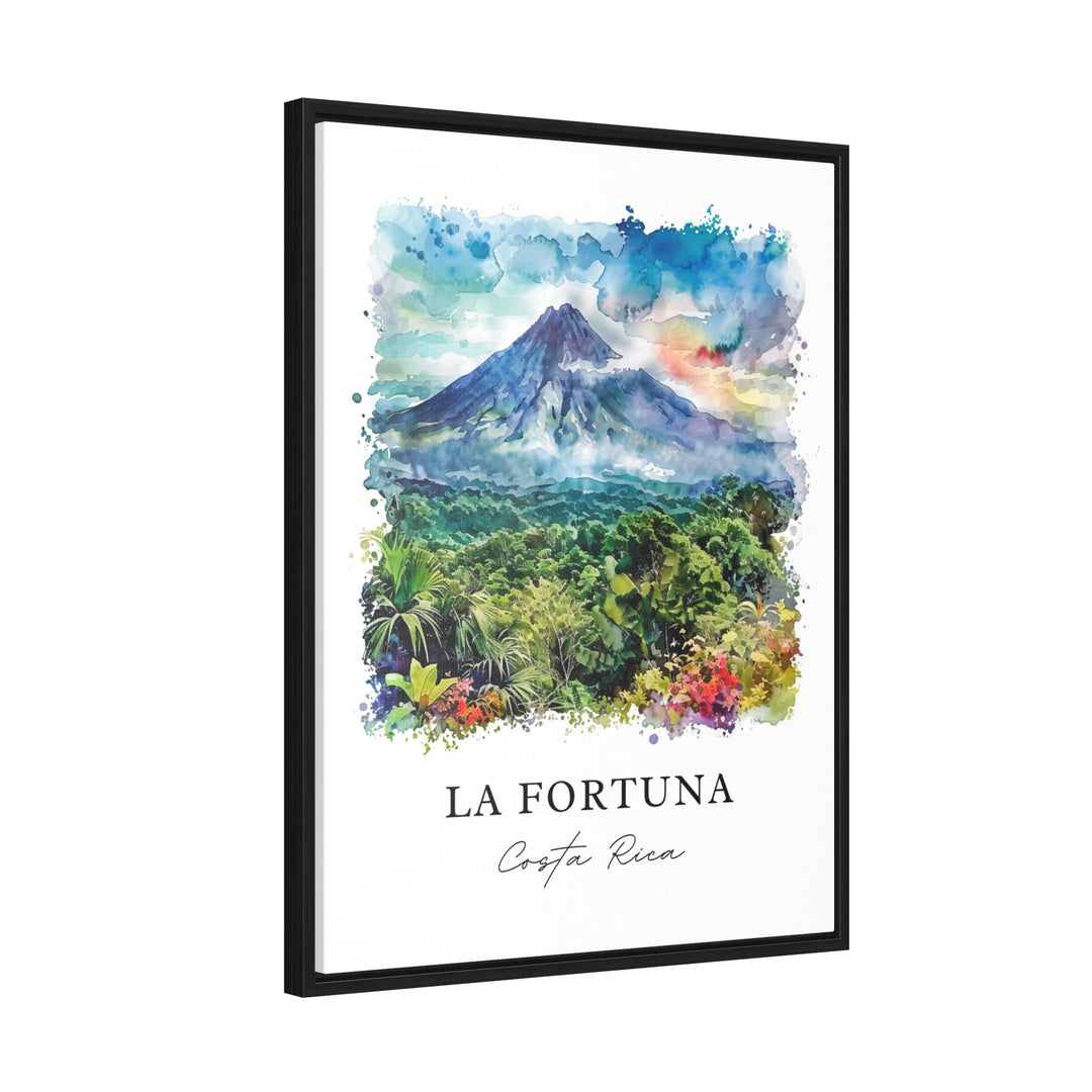 La Fortuna, Costa Rica – Watercolor Art Print