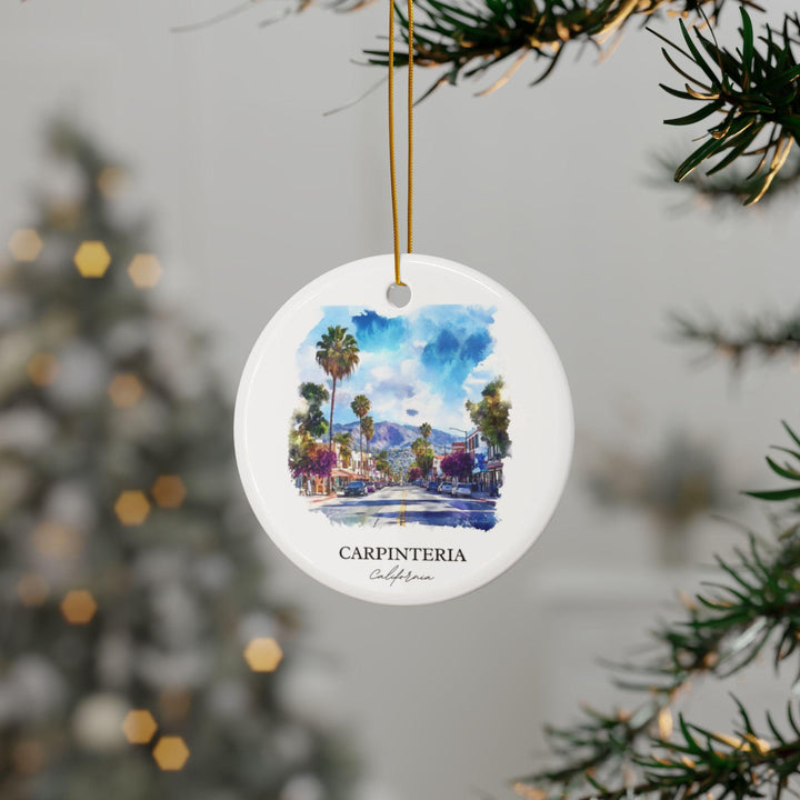 Carpinteria Ornament: Unique Carpinteria CA Souvenir, Carpinteria Xmas Decor, and Authentic Santa Barbara Gift