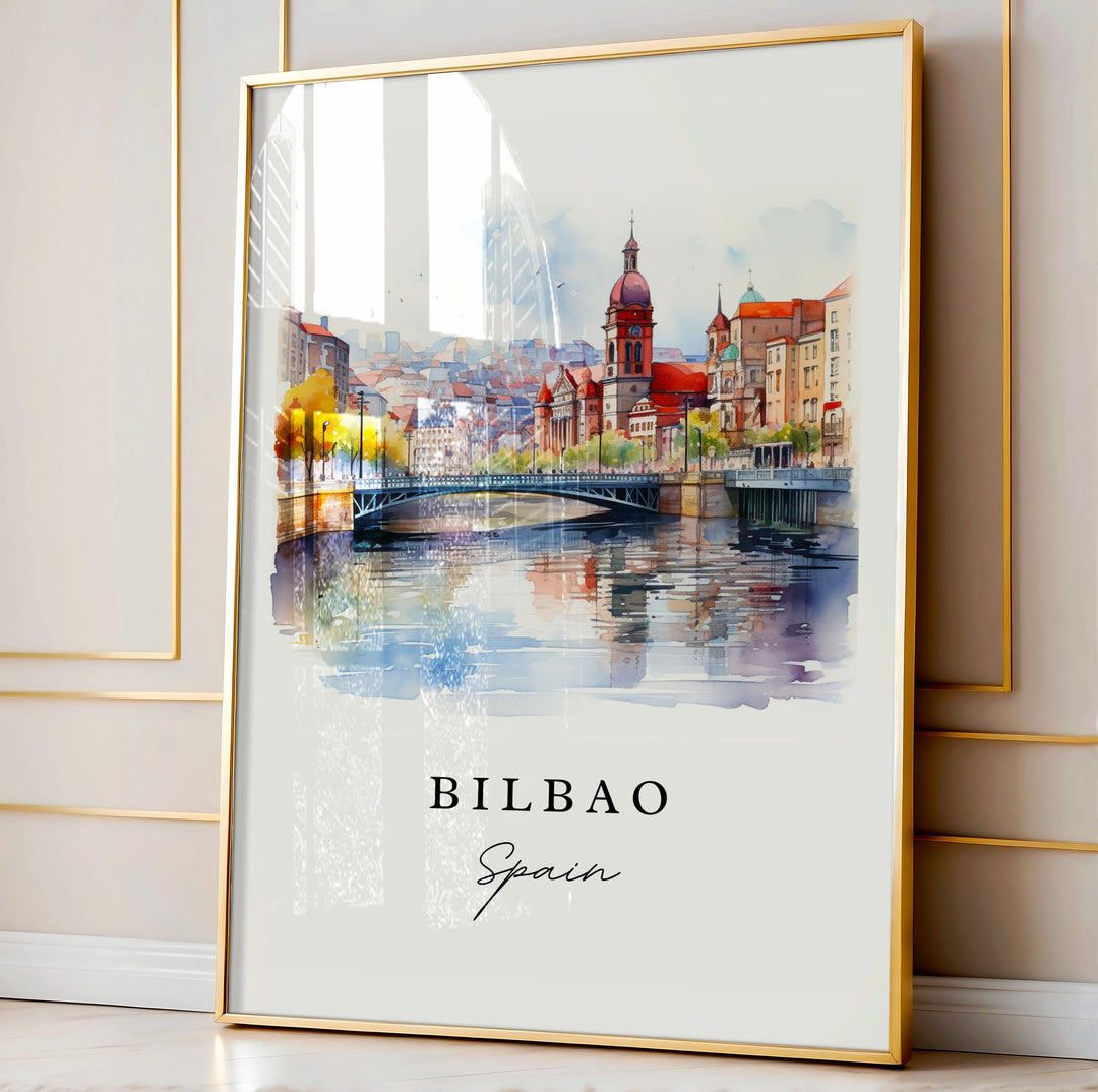 Bilbao Wall Art - Spain Print