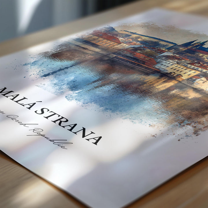 Malá Strana, Czech Republic – Watercolor Art Print